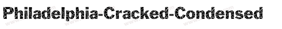 Philadelphia-Cracked-Condensed Italic字体转换